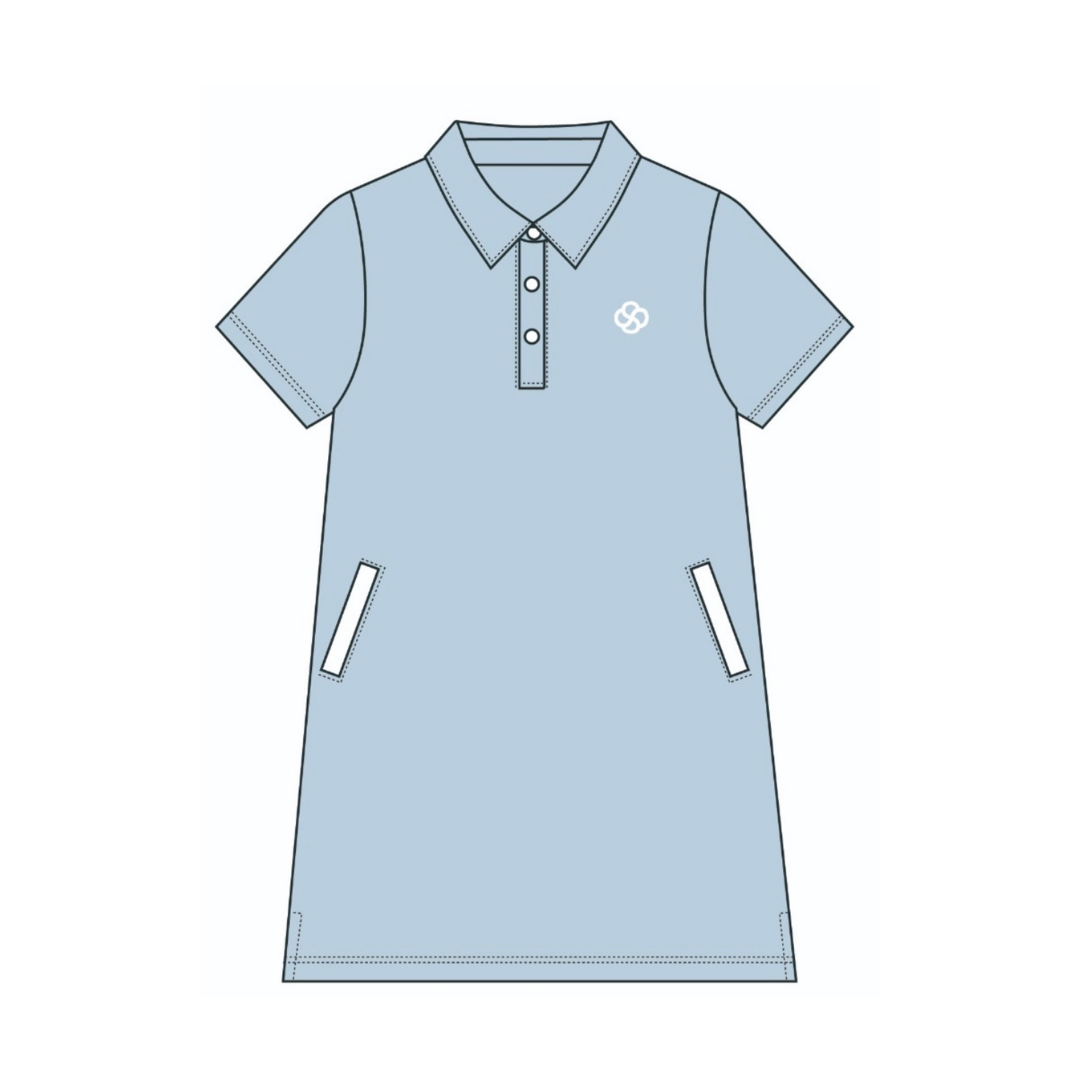 Selah Short Sleeve Shift Dress - Blue Sky