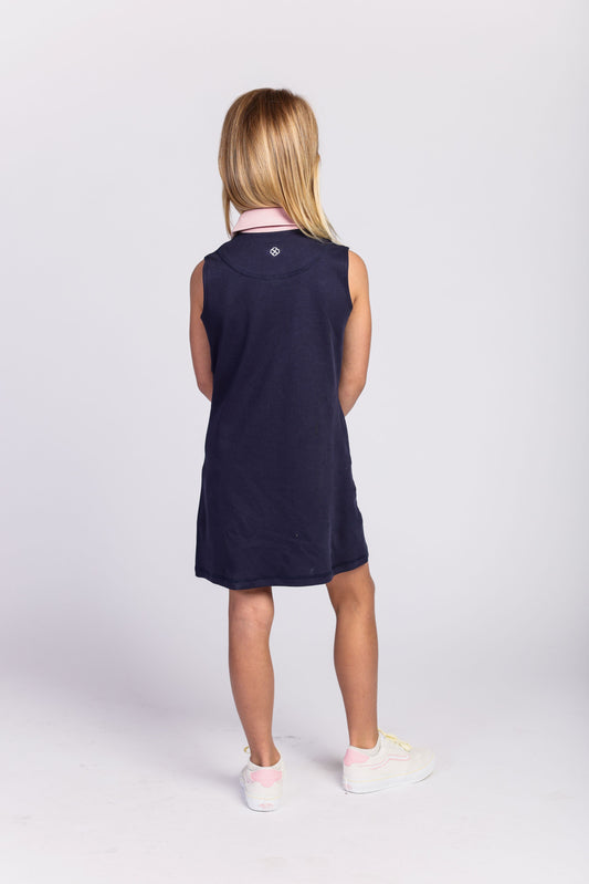 Selah Shift Dress- Harbor Blue & Pink Sand